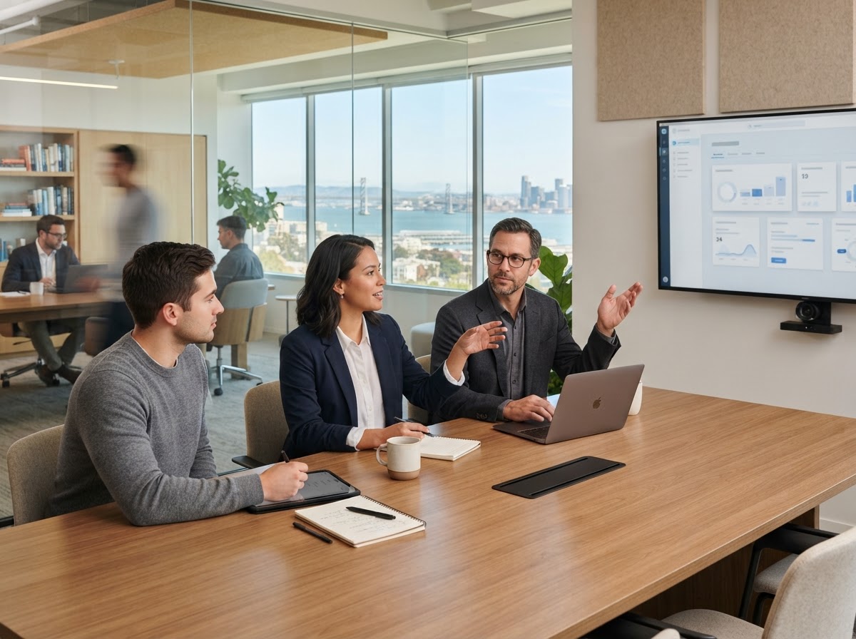 Westi Quant AI team reviewing real-time market data models